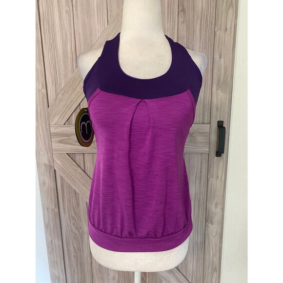 NWT Moxie cycling layered tank Iris T back small - Picture 3 of 7